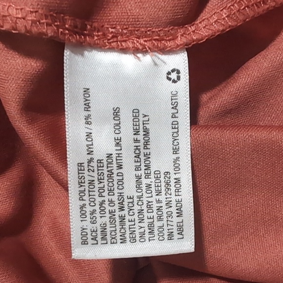 Xhilaration Floral Dress Lace Yoke Trim Sleeveless Sundress Boho Small - Picture 6 of 6